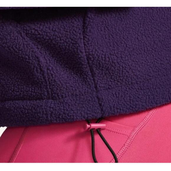 Peloton Chalet Lightweight Sherpa 1/2 Zip Pullover Purple Sweatshirt size Small - Picture 9 of 11